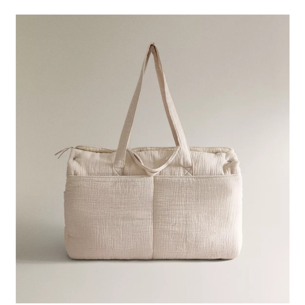 Zara Cream Kids Tote or Diaper bag